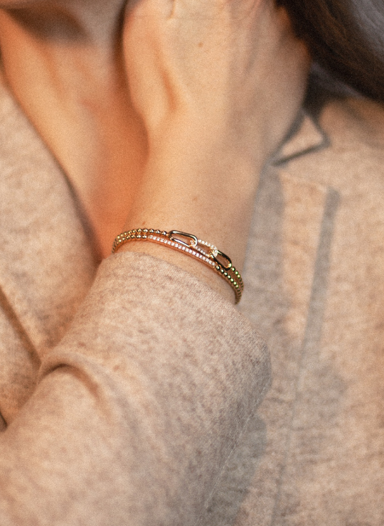 Armband aus Roségold mit Brillanten