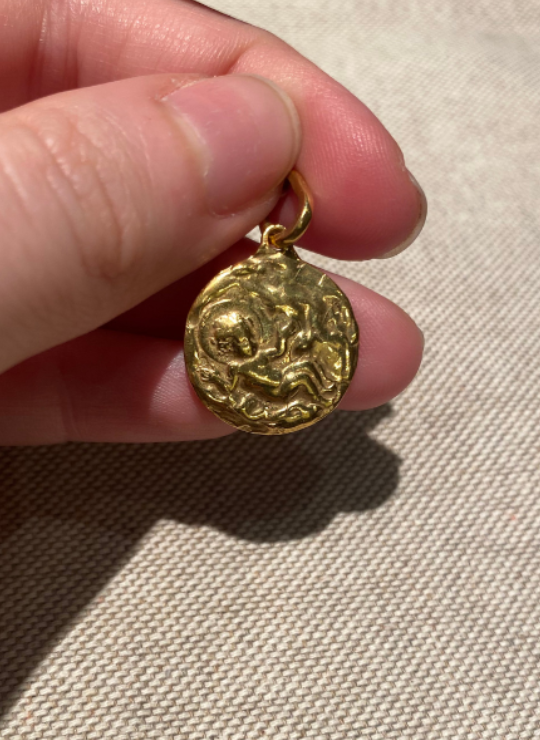 Goldmedaille Gelbgold martelé Golden Essentials
